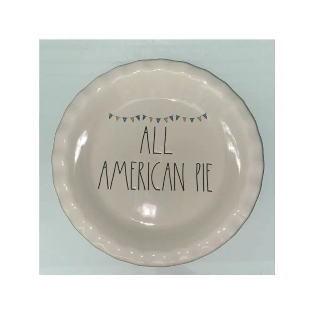 RAE DUNN Artisan Collection Patriotic Baking Dish / Plate 